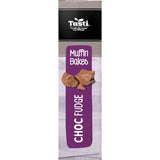 Delicious Tasti Muffin Bakes Cake Bars with rich chocolate and creamy fudge filling, perfect for any sweet craving.