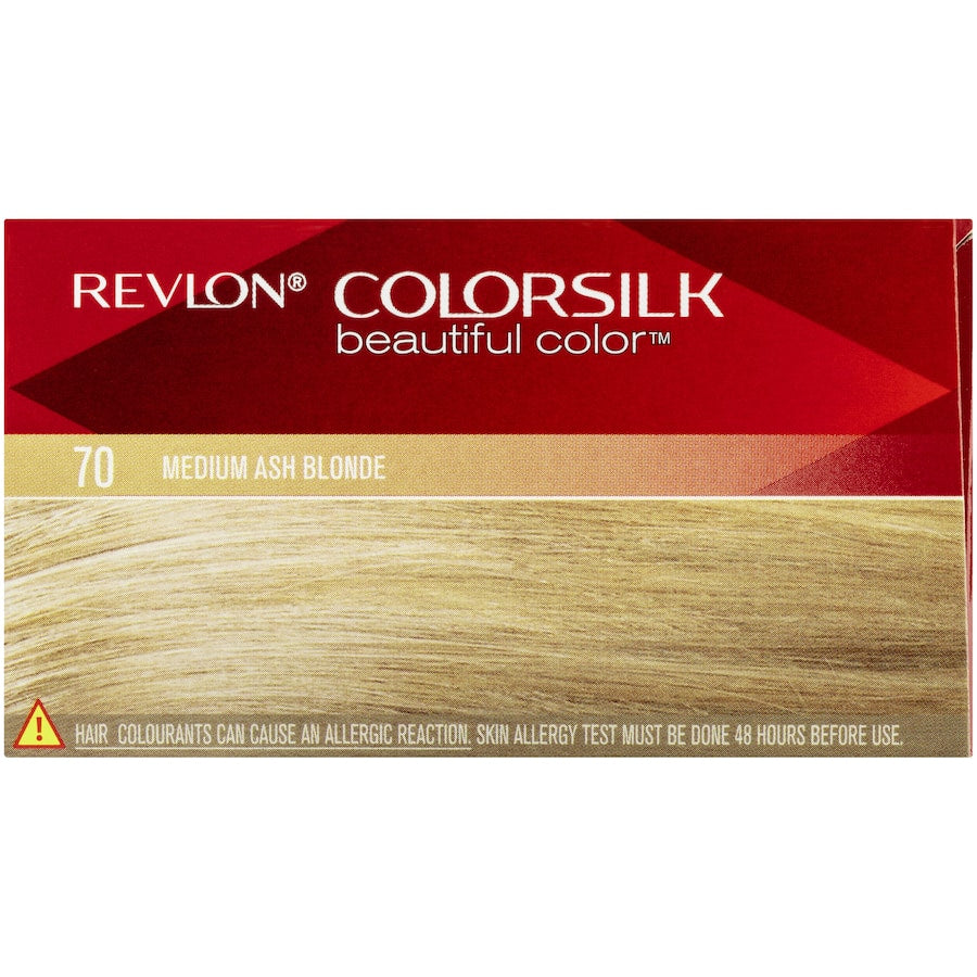 Revlon Hair Colour 70 Ash Blonde offers long-lasting, multi-dimensional color with nourishing keratin for vibrant, healthy hair.