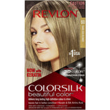 Revlon Colour Silk Hair Colour in Dark Ash Blonde, offering ammonia-free, multi-dimensional color with keratin for healthy hair.