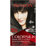 Revlon Hair Colour 10 Black bottle showcasing ammonia-free formula for vibrant, multi-dimensional black hair with keratin infusion.