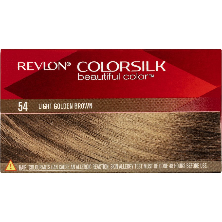 Revlon Hair Colour 54 Light Golden Brown, an ammonia-free dye for vibrant, multi-dimensional light golden brown hair with nourishing ingredients.