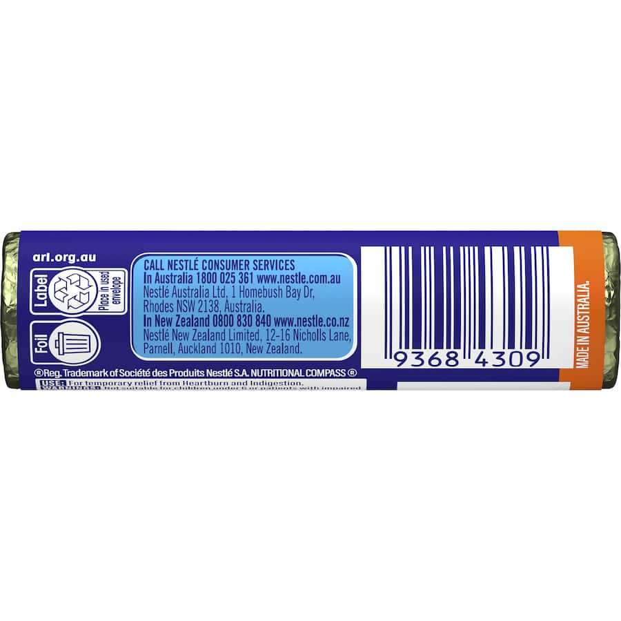 Quick Eze Antacid Original Tablets pack of 12, providing fast heartburn and indigestion relief with no artificial additives.