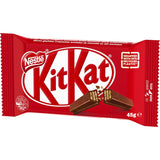 Nestle Kit Kat chocolate bar featuring crispy wafer fingers coated in rich milk chocolate for a delightful snack experience.