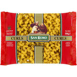 San Remo Pasta Curls No. 27, unique hollow twisted pasta, perfect for chunky sauces and salads, made from 100% Australian durum wheat.