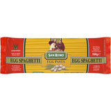 San Remo Pasta Egg Spaghetti, made from 100% Australian durum wheat, offers rich egg flavor and cooks in just 12 minutes.