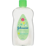 Johnson's Baby Oil Aloe Vera, a moisturizing oil for babies, nourishes skin with Aloe Vera and Vitamin E while locking in moisture.
