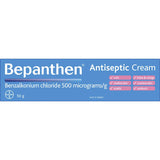 Bepanthen Antiseptic Soothing Cream for healing and protecting damaged skin, ideal for cuts, sunburn, and delicate baby skin.