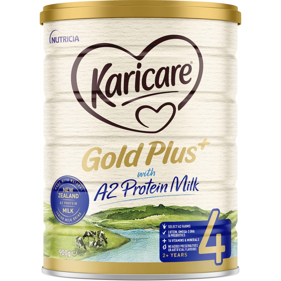 A2 Protein Junior Milk Drink for toddlers, with 16 vitamins, minerals, and natural ingredients for growth and health.