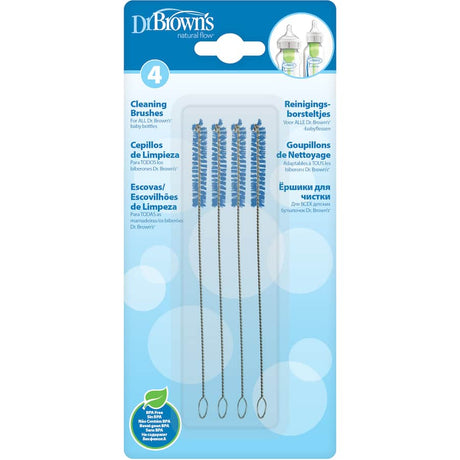 Dr Brown's Bottle Brush Vent Cleaner, featuring durable bristles and ergonomic handle, ensures thorough cleaning of baby bottles.