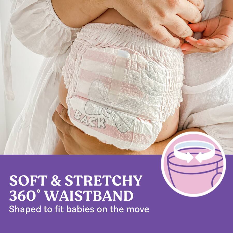 Huggies Ultra Dry Nappy Pants Girls Size 5 (12-17kg) Jumbo pack 54pack
