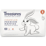 Treasures Dry & Snug Nappies Crawler 6-11kg Bulk pack 44pack