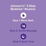 Johnson's Baby Bath Bedtime wash with Natural Calm aromas, gentle formula, and NO MORE TEARS for a soothing bedtime routine.