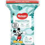 Huggies Thick Baby Wipes Fragrance Free Refill 240pack