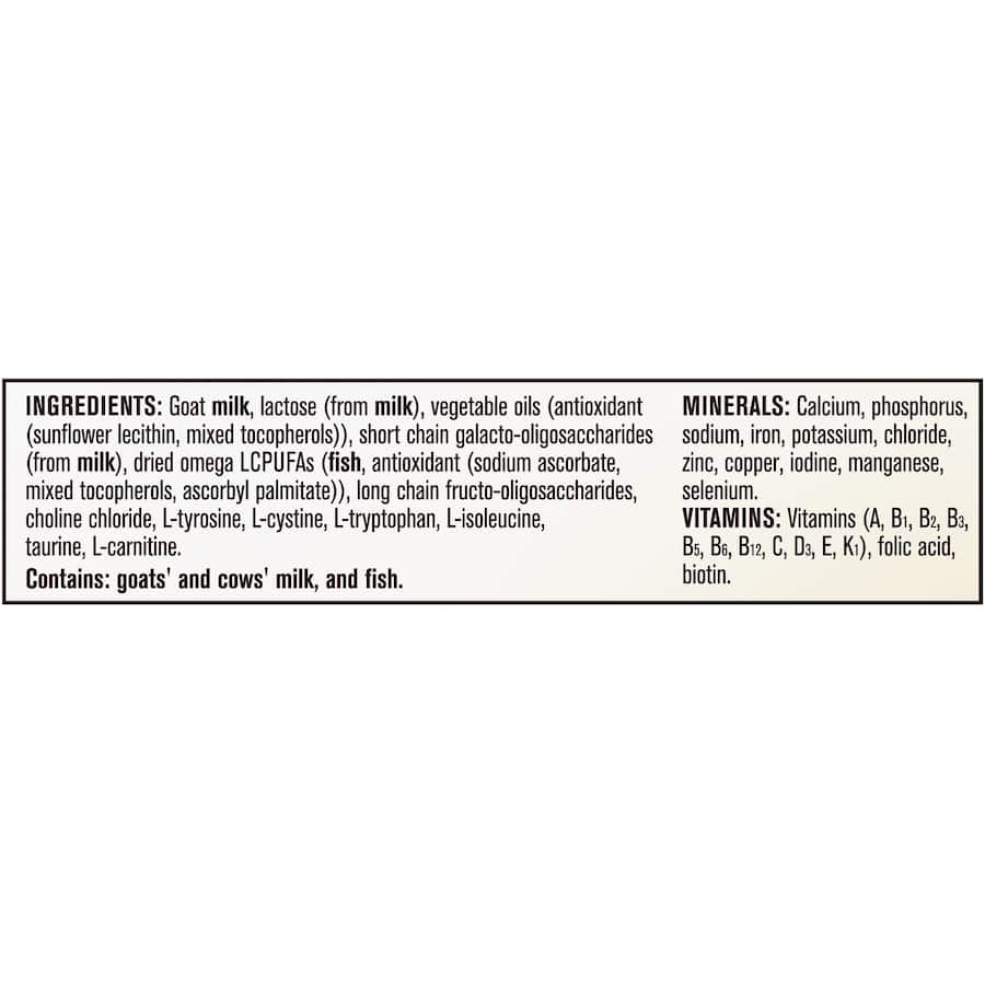 Karicare Goat Milk 1 formula in recyclable tin, designed for gentle nutrition from birth to 6 months, using pure New Zealand goat milk.