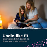 Huggies Drynites for girls 4-7 years, featuring ThinTech for discreet fit and 12-hour leak protection.