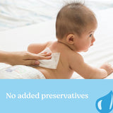 Huggies Baby Wipes with 99% purified water, gentle on sensitive skin, made with natural fibers for a soft, safe clean.