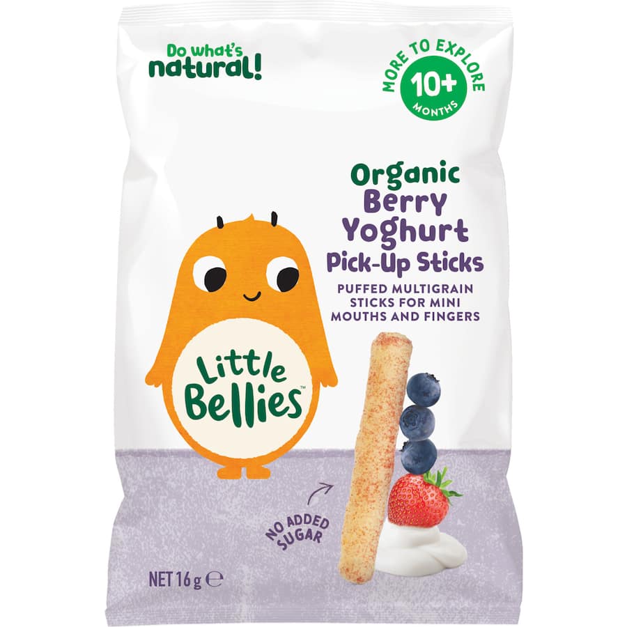 Little Bellies Organic Berry Yoghurt Sticks  16g