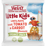 Heinz Little Kids Lentil Puffs Organic Snack With Tomato And Carrot Flavour