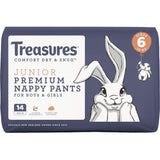 Treasures Dry & Snug Nappy Pants Junior 16+ Kg Convenience 14pack