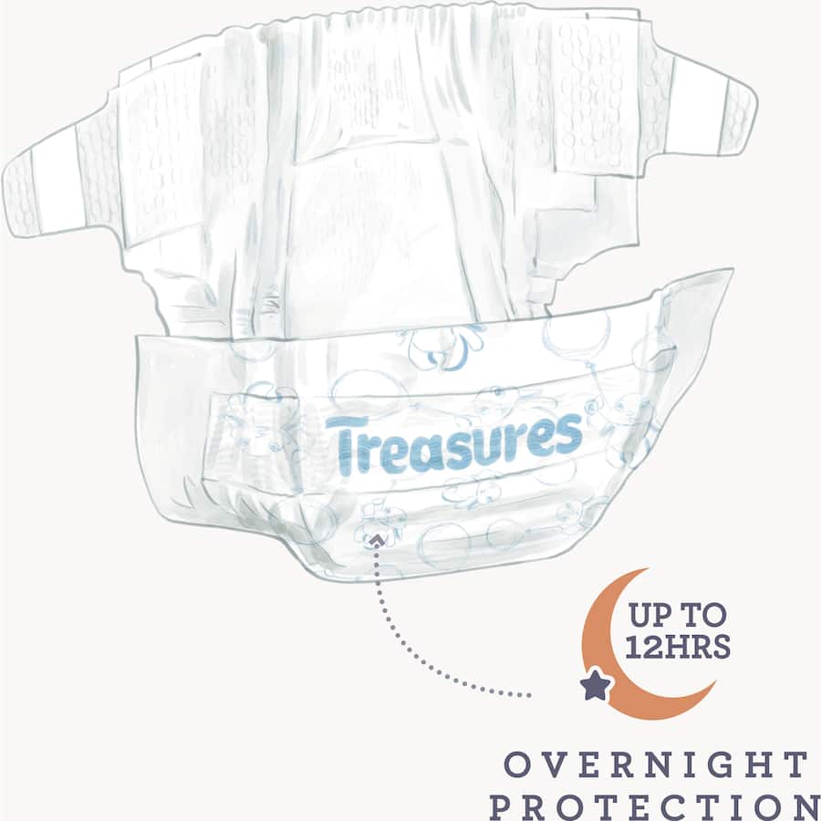 Treasures Dry & Snug Nappy Pants Junior 16+ Kg Convenience 14pack