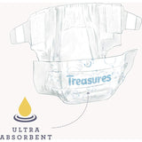 Treasures Comfort Nappy Pants for 13-18kg toddlers, featuring ultra-absorbent layers and a playful purple bunny design.