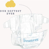 Treasures Comfort Nappy Pants Walker for babies 13-18kg, featuring ultra-absorbency, softness, and playful bunny design.
