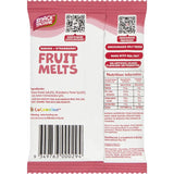 Snacktacular Fruit Melts featuring banana and strawberry flavors, made with real fruit for a guilt-free, tasty snack.