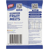 Snacktacular Fruit Melts featuring banana and blueberry flavors, crafted with all-natural ingredients for a healthy snack.