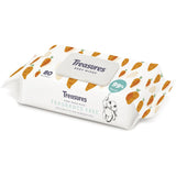 Treasures Baby Wipes Fragrance Free: gentle, hypoallergenic wipes made from 100% natural ingredients for sensitive skin.