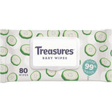 Treasures Baby Wipes Cucumber & Aloe 80pack