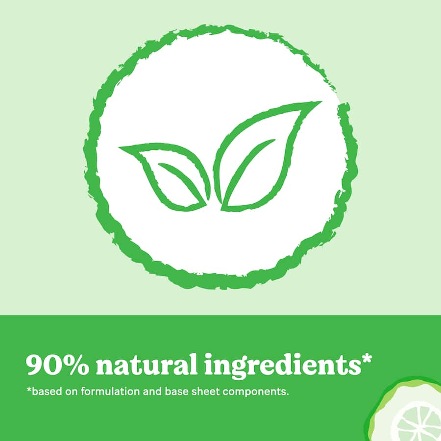 Huggies Thick Baby Wipes with cucumber and aloe, 90% natural, soft and absorbent for gentle cleans on delicate baby skin.