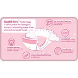 Huggies Ultra Dry Nappies Girls Size 4 (10-15kg) 18pack