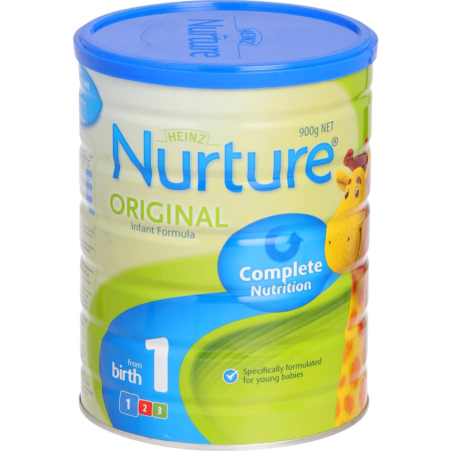 Heinz Nurture Starter Infant Formula 1, designed for newborns, providing complete nutrition similar to breast milk.