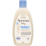 Aveeno Dermexa Baby Body Wash, a gentle formula with oat essence, soothes and hydrates extra dry, eczema-prone skin.
