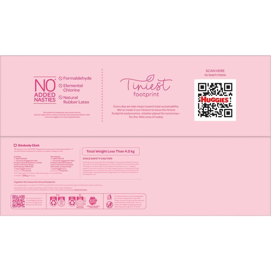 Huggies Ultra Dry Nappies Size 4 for girls with absorbent layers, soft waistband, and Minnie Mouse designs for fun comfort.