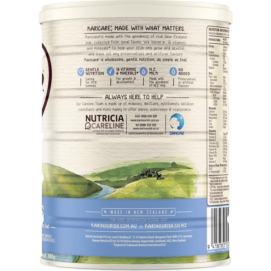 Karicare 4 Toddler Milk Drink is a nutritious blend for toddlers, enriched with essential vitamins and minerals for growth.