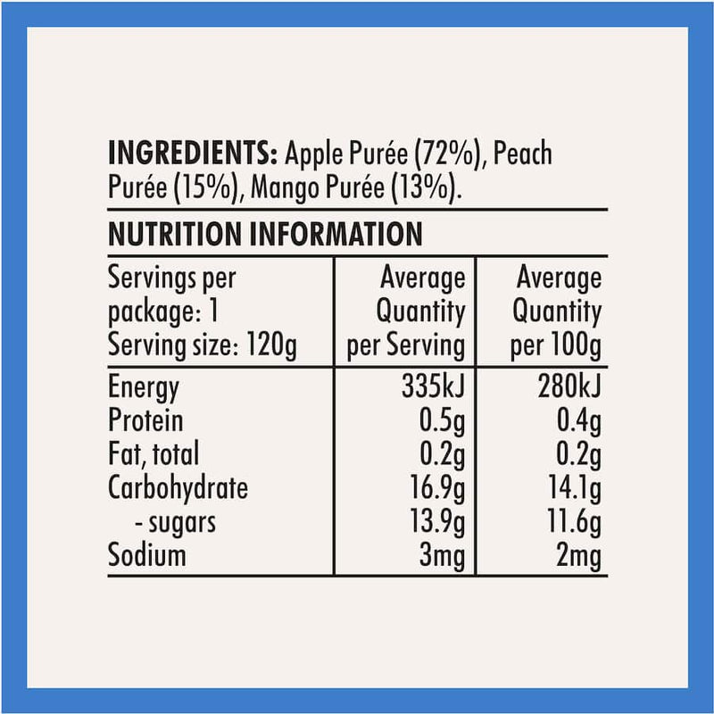 Wattie's Baby Food 4-6+ Months Apple, Peach & Mango