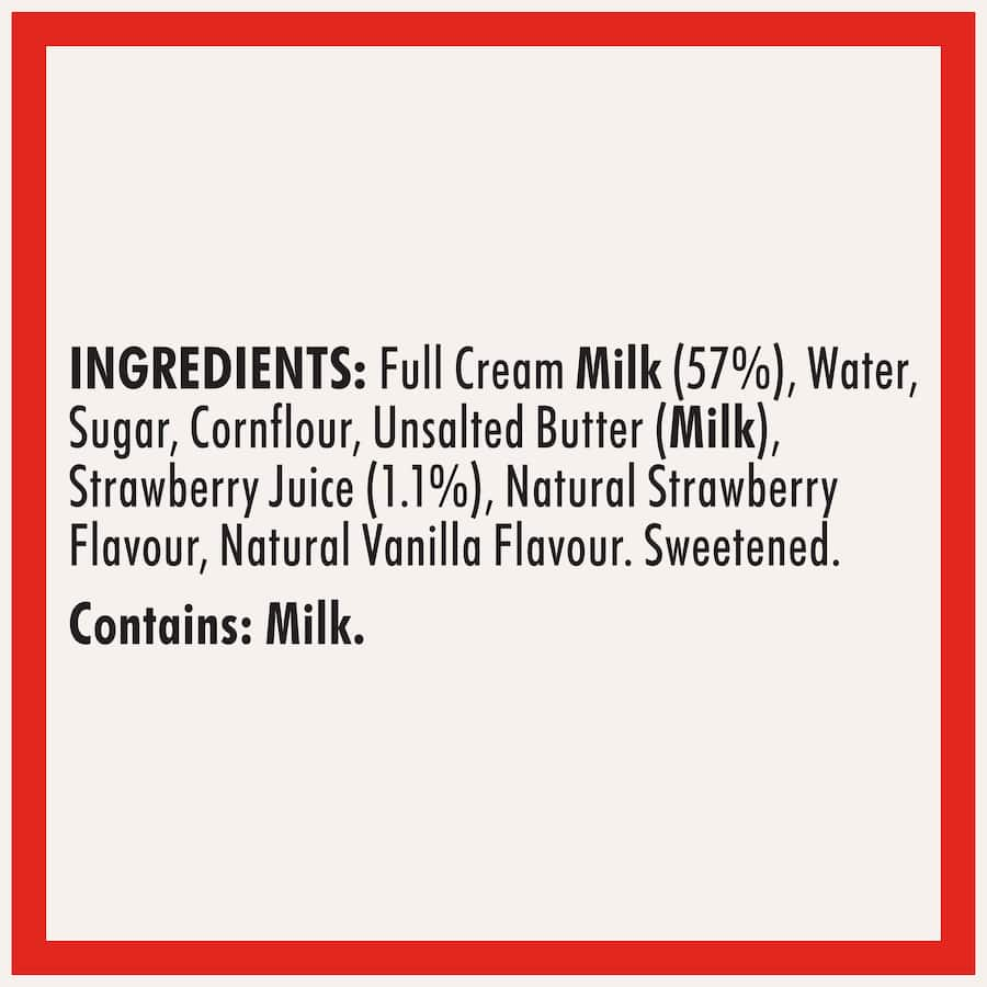 Wattie's Baby Food Strawberry & Vanilla Custard in pouch, creamy dessert for babies 8+ months, no preservatives or artificial flavors.