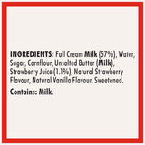 Wattie's Baby Food Strawberry & Vanilla Custard in pouch, creamy dessert for babies 8+ months, no preservatives or artificial flavors.