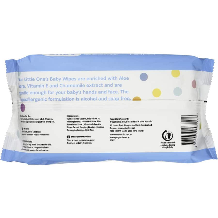 Unscented 80-pack baby wipes enriched with aloe vera, vitamin E, and chamomile, gentle for sensitive skin.