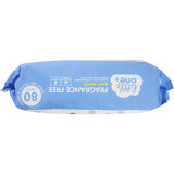 Gentle Little Ones Baby Wipes Unscented in 80 pack, enriched with aloe vera and chamomile, safe for sensitive baby skin.