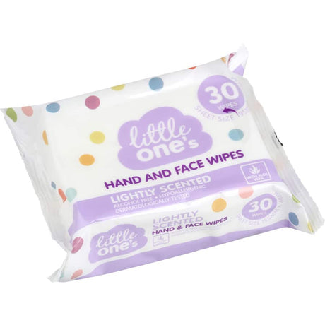 Gentle, hypoallergenic baby wipes for hands and face, ideal for sensitive skin and on-the-go cleanups.