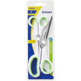 Korbond Soft Touch Scissors in 13cm and 22cm, featuring ergonomic handles and sharp stainless steel blades for precise cutting.