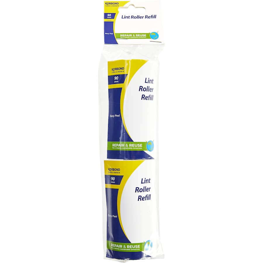 Korbond Lint Roller Refill for easy lint removal from clothing and furniture, ideal for pet owners and busy lifestyles.