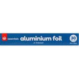 Durable 30cm wide embossed aluminum foil for cooking, baking, and food storage, ideal for heavy-duty tasks.