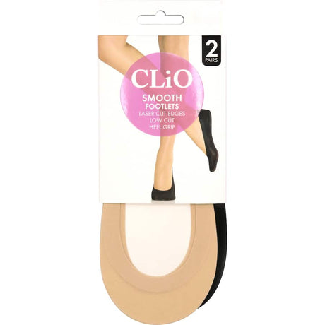 Clio Smooth Footlet in One Size, featuring anti-slip grip and seamless design for all-day comfort and hidden support.