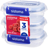 Sistema Klip It Plus 180ml containers, stackable and BPA-free, ideal for meal prep and organizing your kitchen efficiently.