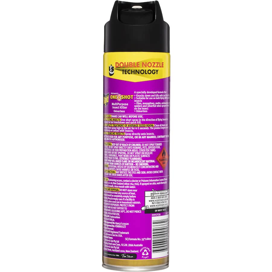 Raid One Shot Double Nozzle Multi Insect Killer  320g