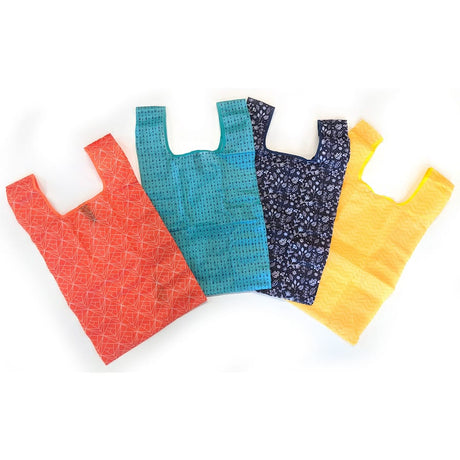 Eco Warrior Reusable Shopping Bag Folding Tote, lightweight and durable, perfect for eco-friendly shopping and reducing plastic waste.