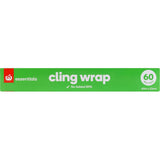 Woolworths Plastic Wrap Cling: microwave-safe cling film for fresh food storage, made without PVC or plasticizers.